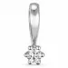 diamant solitaire hanger in 14 caraat witgoud 0,05 ct