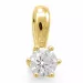 diamant solitaire hanger in 14 caraat goud 0,30 ct