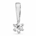 diamant solitaire hanger in 14 caraat witgoud 0,05 ct