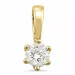 diamant solitaire hanger in 14 caraat goud 0,20 ct