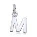 letter m hanger in zilver - My Letter