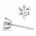 2 x 0,30 ct lab grown diamant solitaire oorbel in 14 karaat witgoud met lab grown diamant 