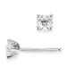 2 x 0,30 ct lab grown diamant solitaire oorbel in 14 karaat witgoud met lab grown diamant 