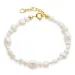 parel armband in verguld sterlingzilver