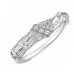 zirkoon ring in verzilverd messing - Lumé Etched