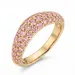 pink ring in verguld messing - Lumé Illume