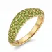 groen ring in verguld messing - Lumé Illume