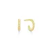 ID Fine IDH016GD Bubbly mini hoops in verguld sterlingzilver