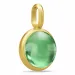 Julie Sandlau Prime groene hanger in verguld sterlingzilver groen kristal