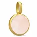 Julie Sandlau Prime hanger in verguld sterlingzilver roze kristal