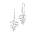 Julie Sandlau Little Tree Of Life oorbellen in satijn gerodineerd sterling zilver