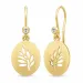 Julie Sandlau Tree of Life oorbellen in verguld sterlingzilver witte zirkoon