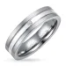 testsieraad ring in titanium en zilver