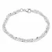 BNH singapore armband in zilver 17 cm x 4,7 mm
