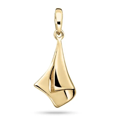 abstract hanger in 9 karaat goud