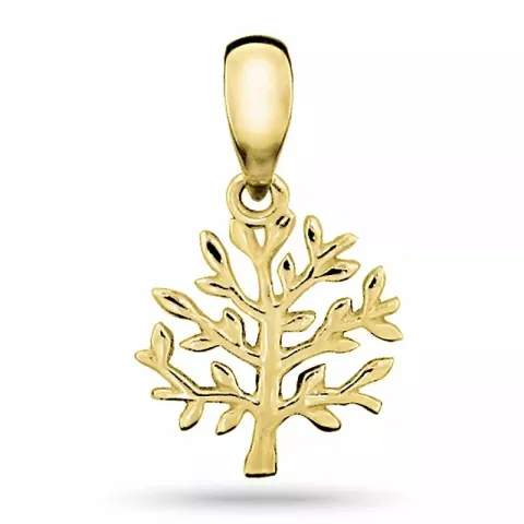10 mm boom van het leven hanger in 9 karaat goud