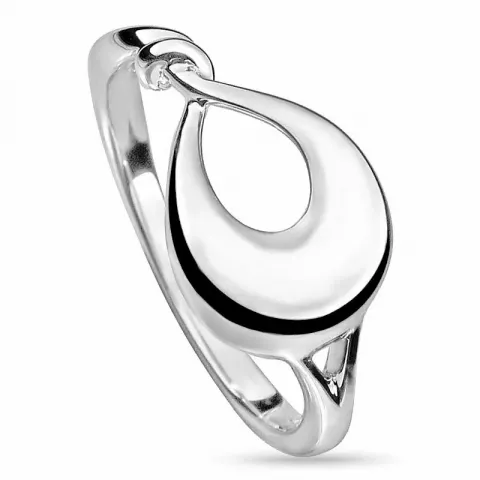 Eenvoudige abstract ring in zilver
