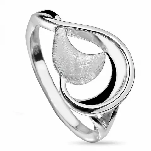 Elegant abstract zilver ring in zilver