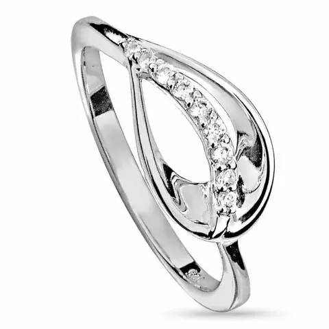 abstract ring in zilver