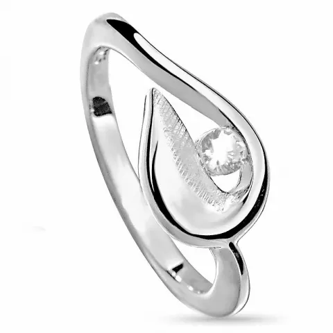 Schattige abstract zilver ring in zilver