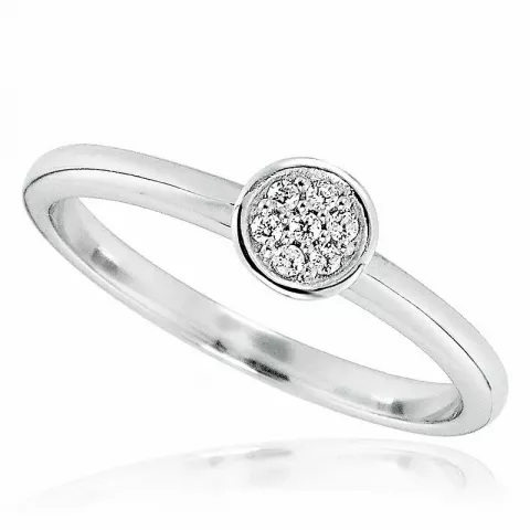Eenvoudige rond zilver ring in zilver