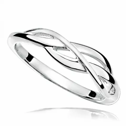 Eenvoudige ring in gerodineerd zilver