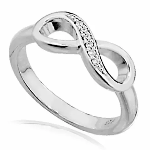 infinity zirkoon ring in zilver