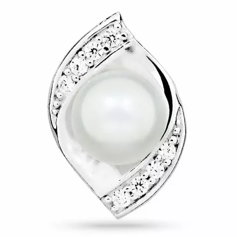 ovaal hanger in gerodineerd zilver