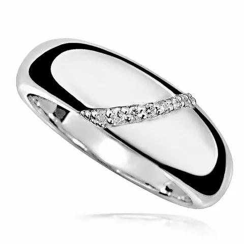 Eenvoudige ring in gerodineerd zilver