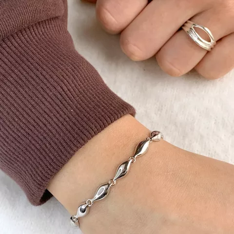 armband in gerodineerd zilver
