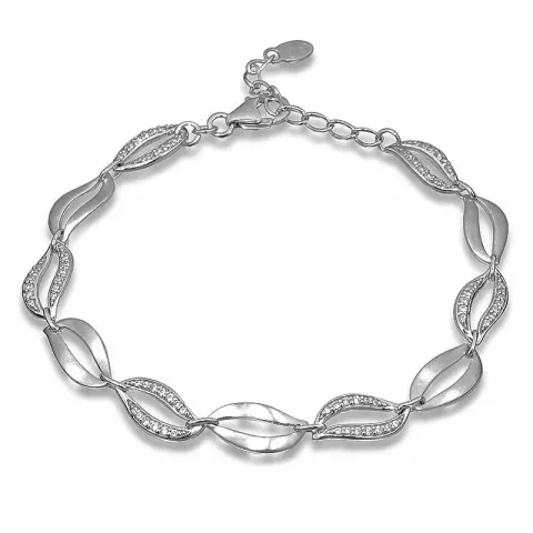 zirkoon armband in gerodineerd zilver