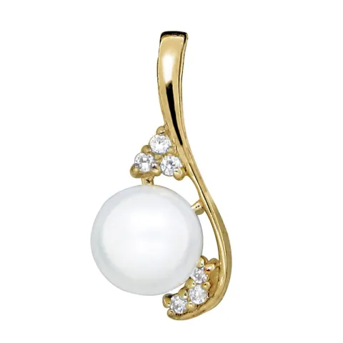 Elegant hanger in verguld sterlingzilver