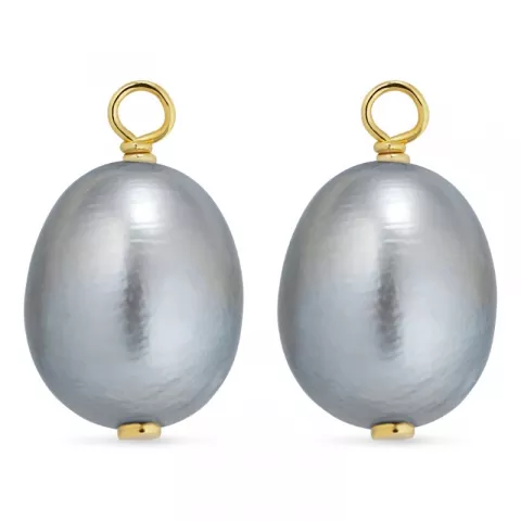 8-8,5 mm parel hangers voor oorbellen in verguld zilver