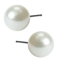 5 mm Blomdahl rond oorbellen in titanium