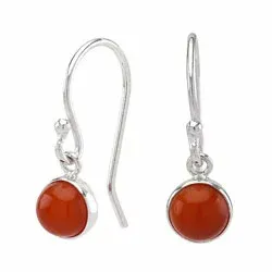 NORDAHL ANDERSEN Sweets onyx oorbellen in zilver rode onyx