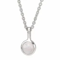 klein NORDAHL ANDERSEN Sweets kwarts hanger met ketting in zilver roze kwarts