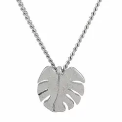 NORDAHL ANDERSEN Leaf blad hanger met ketting in zilver