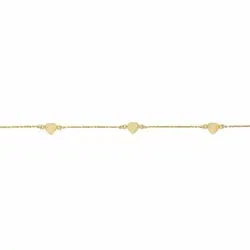 NORDAHL ANDERSEN Love hart armband in verguld sterlingzilver