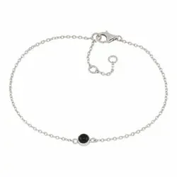 elegant NORDAHL ANDERSEN Sweets zwart onyx armband in zilver zwart onyx