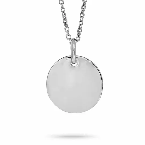 NORDAHL ANDERSEN rond hanger met ketting in gerodineerd zilver