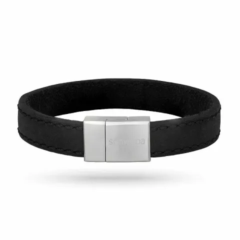 Nordahl andersen zwart armband in leren