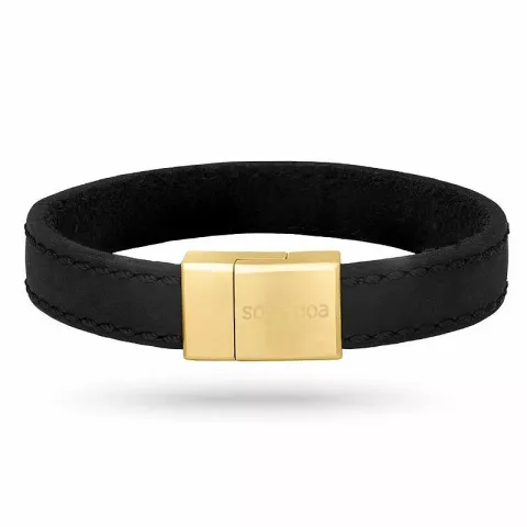 Nordahl andersen zwart armband in leren
