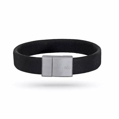 Nordahl andersen zwart armband in leren