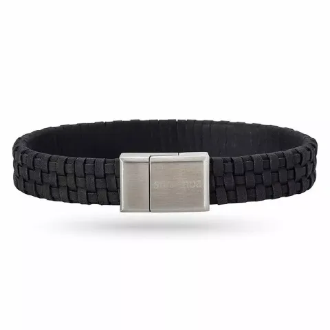 Nordahl andersen zwart armband in leren