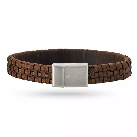 Nordahl andersen bruine armband in leren