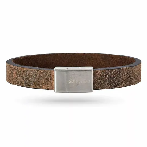 Nordahl andersen grijs armband in leren