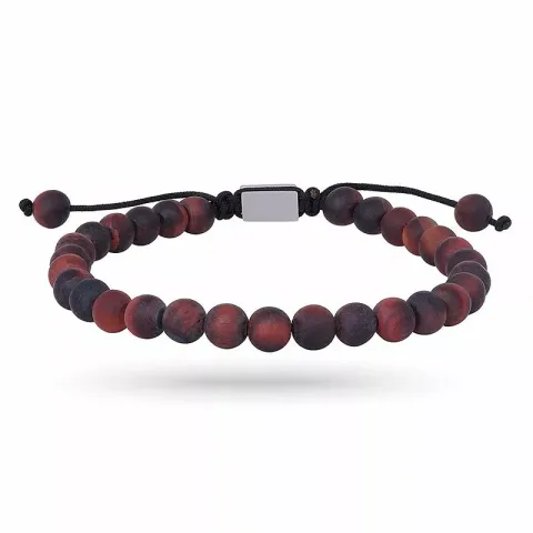 Nordahl andersen armband in leren bruin tijgeroog