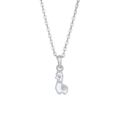 NORDAHL ANDERSEN hanger met ketting in gerodineerd zilver veelkleurig emaille