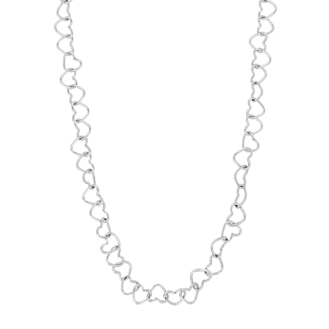 NORDAHL ANDERSEN hart ketting in gerodineerd zilver