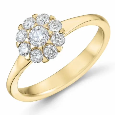 diamant ring in 14 karaat goud 0,20 ct 0,40 ct